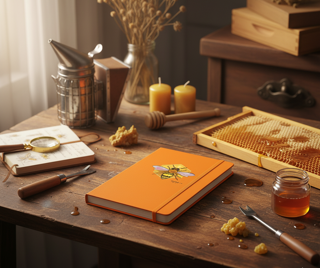 Bumble Bee Hardcover bound notebook