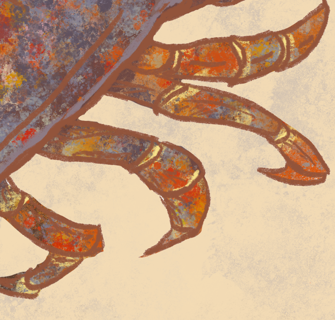 Naturalist Stone Crab Fine Art Print 12" x 18"