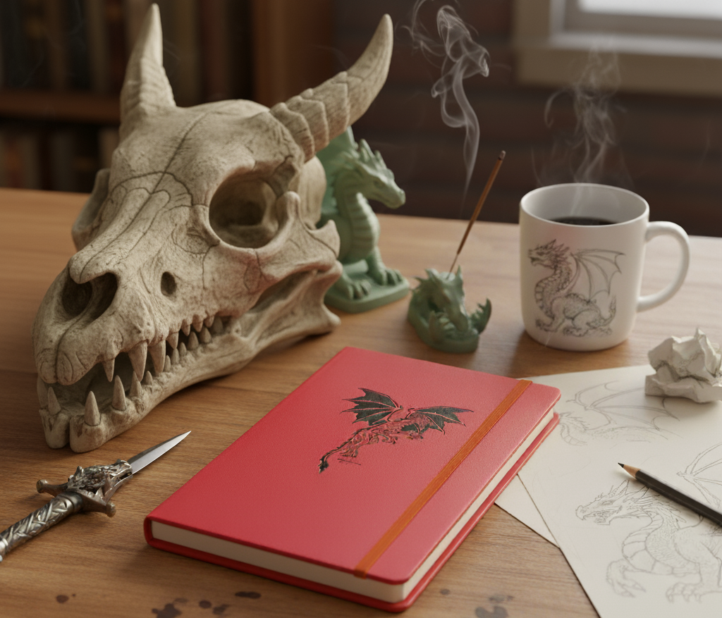 Dragon Hardcover bound notebook