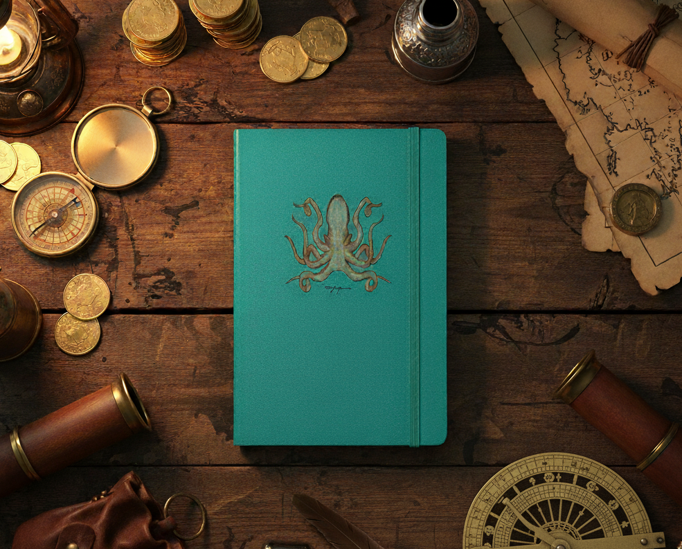 Kraken Hardcover bound notebook