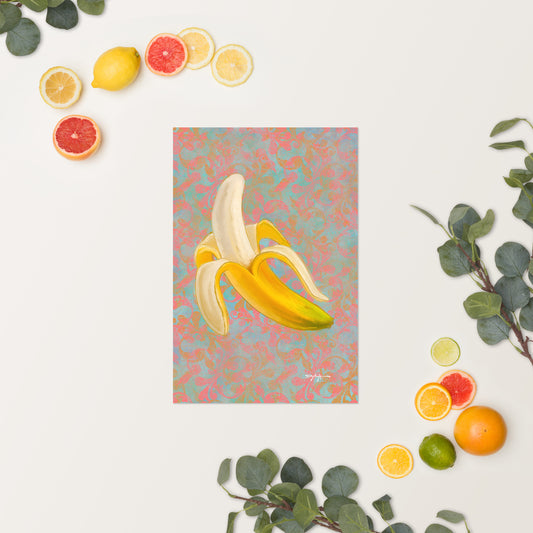 Juicy Tropical Fruits Banana Fine Art Print 12" x 18"