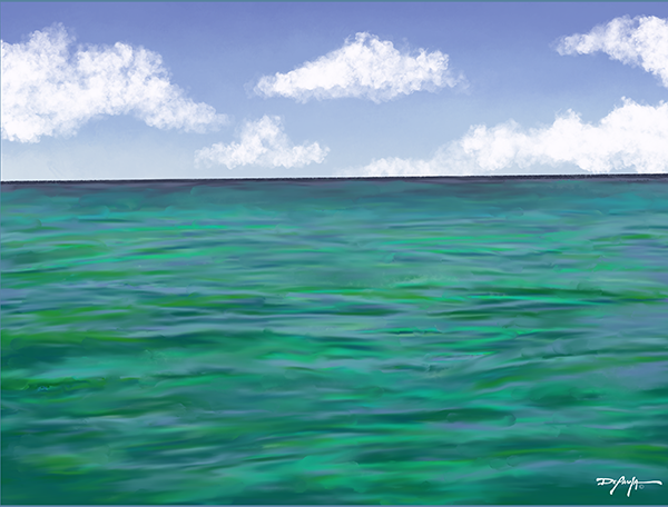 The Colors of Islamorada Waters Fine Art Canvas