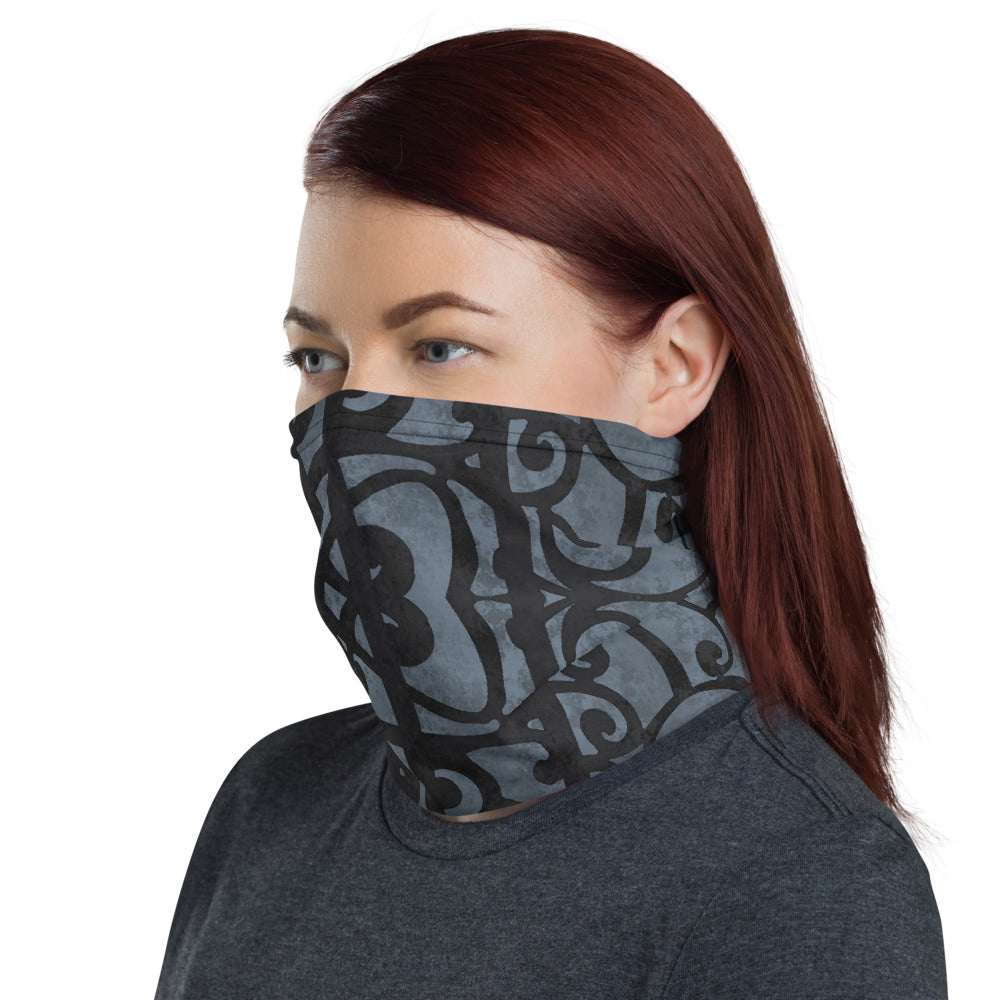 Black Maori Face Mask Neck Gaiter