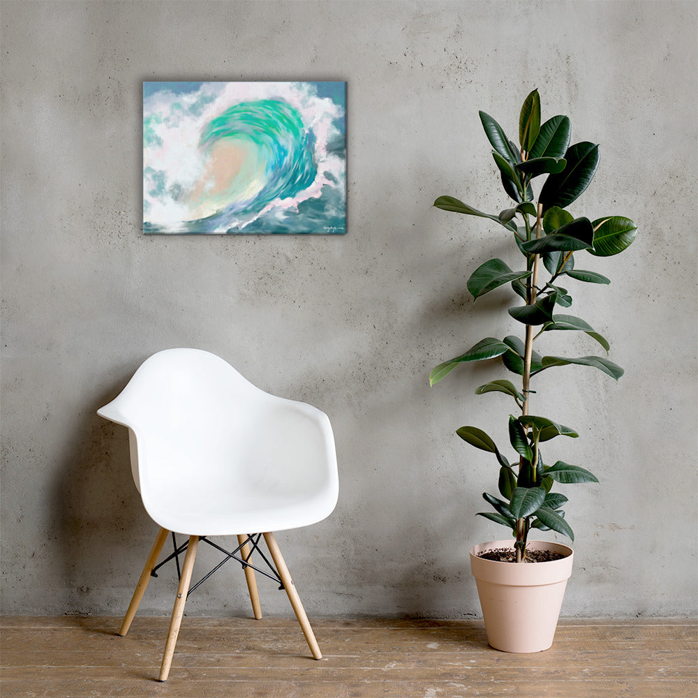 Tropical Wave Fine Art Canvas