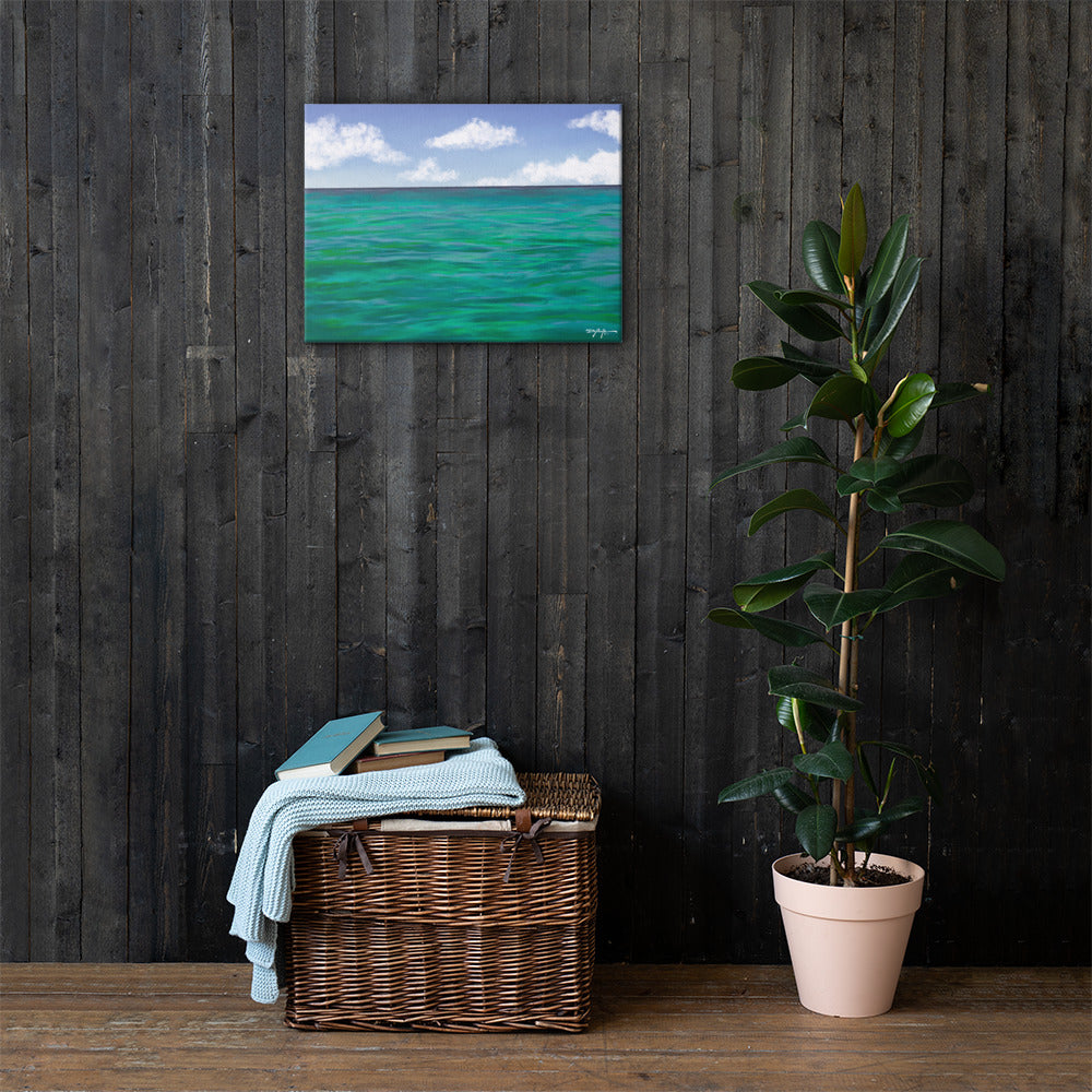 The Colors of Islamorada Waters Fine Art Canvas
