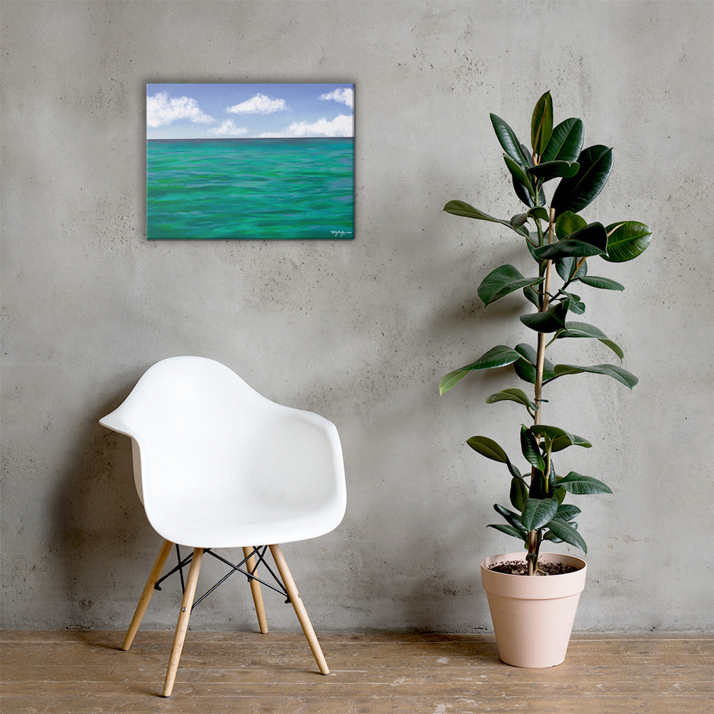 The Colors of Islamorada Waters Fine Art Canvas