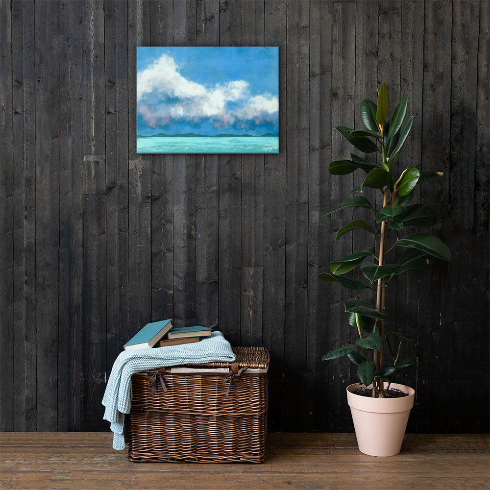 Water Clouds Fine Art Canvas