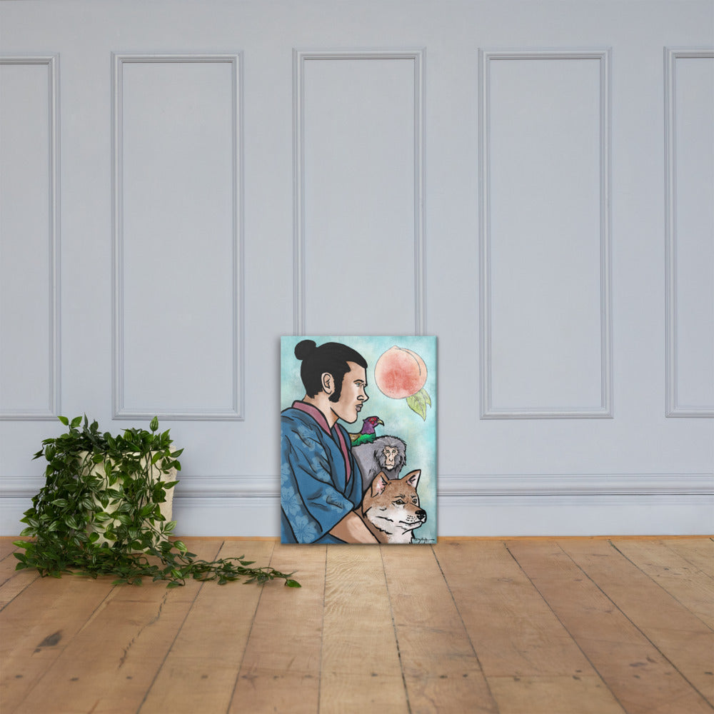 Portrait of Momotaro Fine Art Canvas 18" x 24"