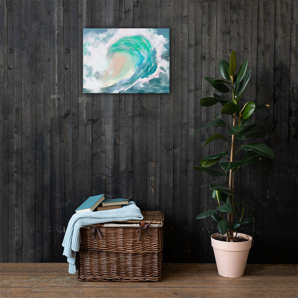 Tropical Wave Fine Art Canvas
