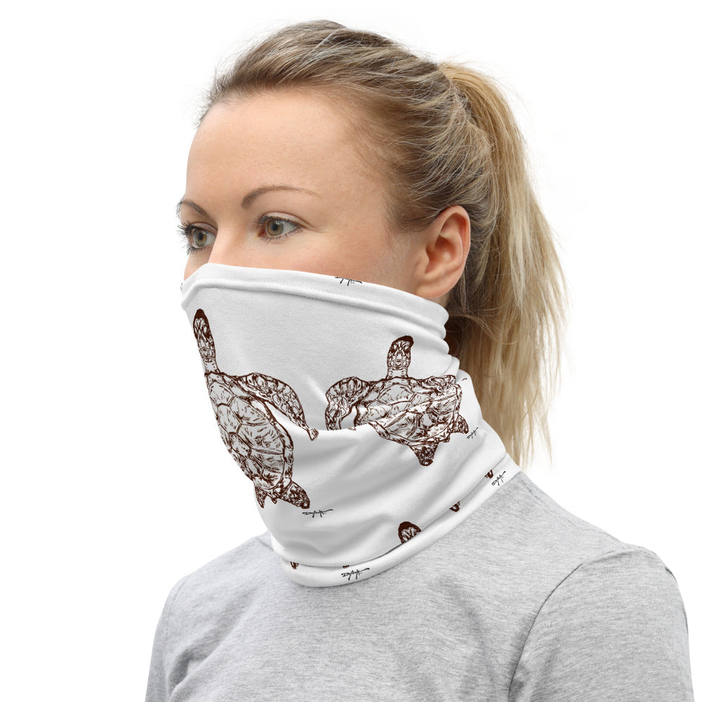 Sea Turtles Outline Face Mask Neck Gaiter