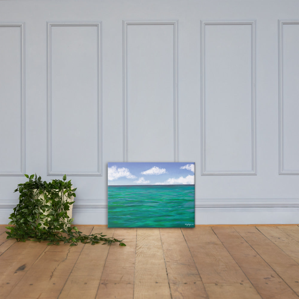The Colors of Islamorada Waters Fine Art Canvas