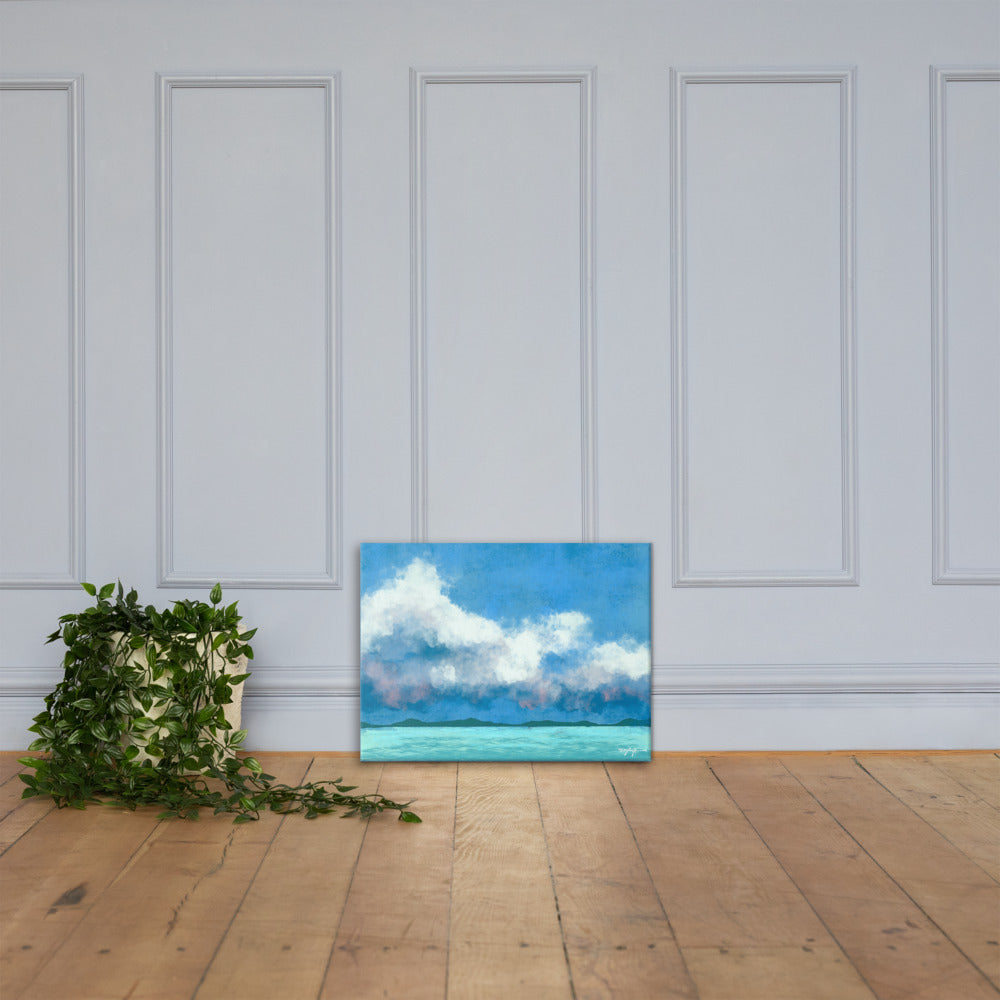 Water Clouds Fine Art Canvas