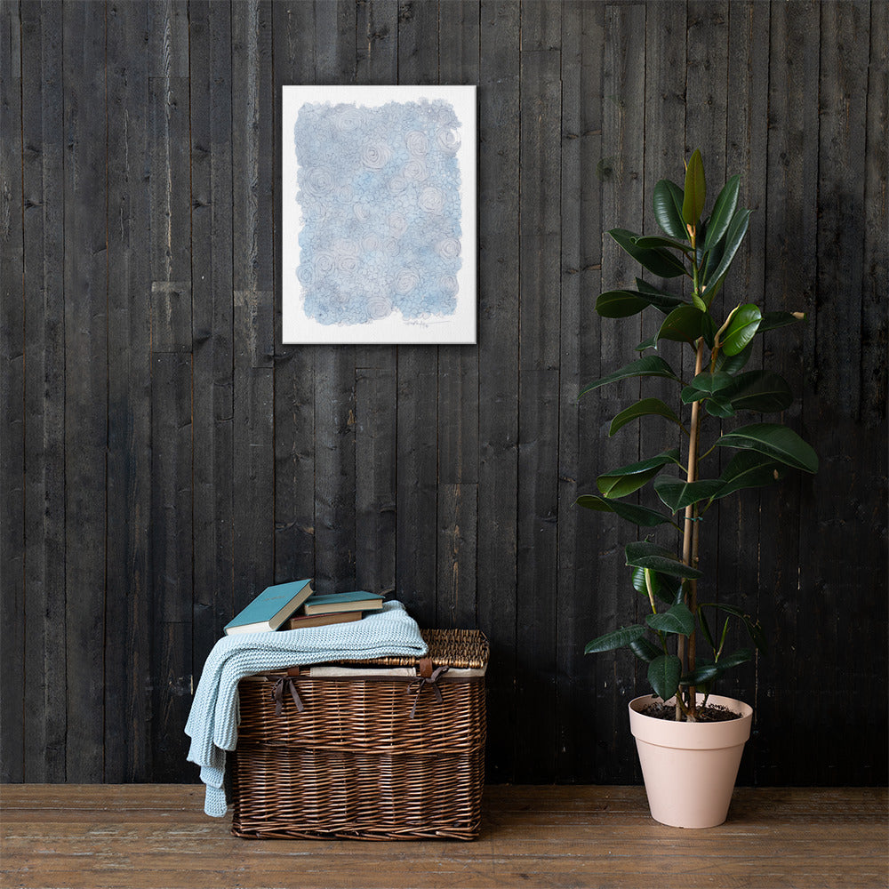 Four Seasons Winter Floral Fine Art Canvas Print