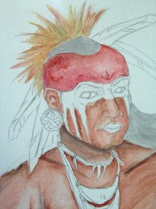 Painting the Cherokee Warrior