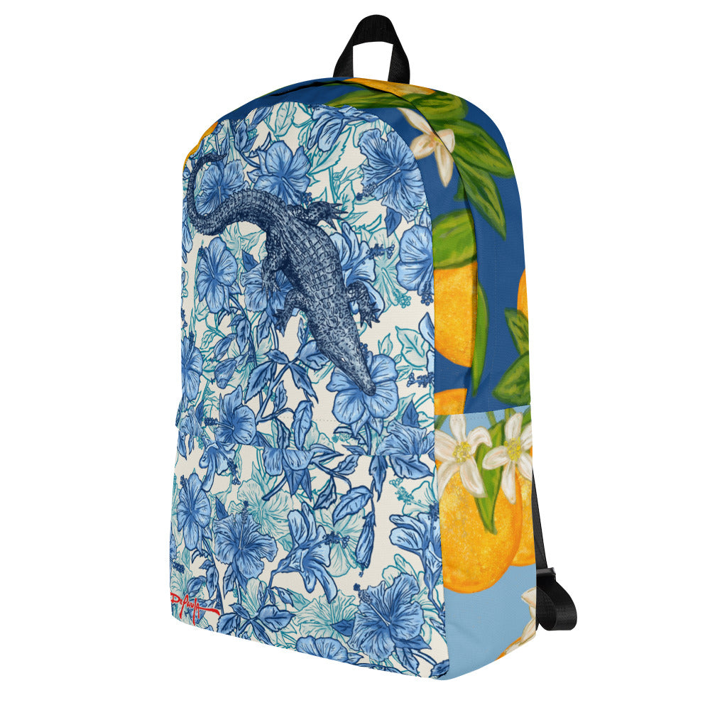 Floral Gator Orange Blossom Backpack