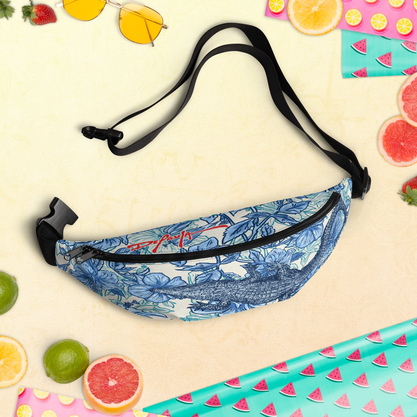 Floral Gator Fanny Pack