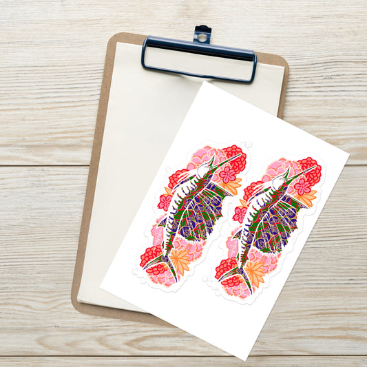 Floral Sailfish Sticker sheet