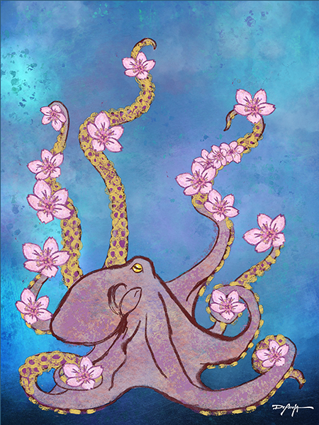 Octopus’s Garden Fine Art Canvas