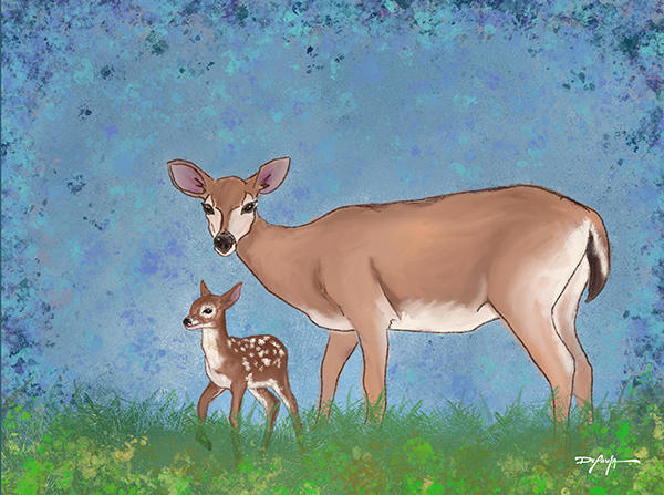 Key Deer Fine Art Canvas Print