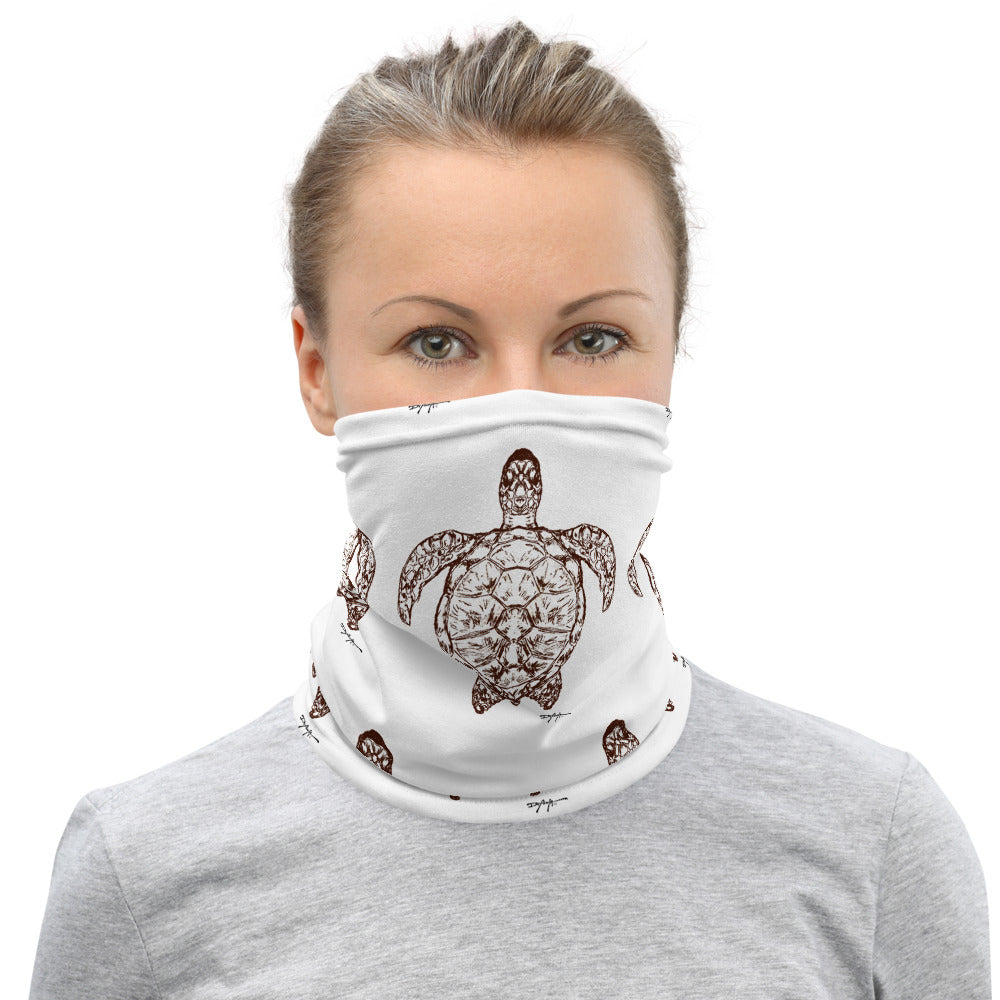 Sea Turtles Outline Face Mask Neck Gaiter