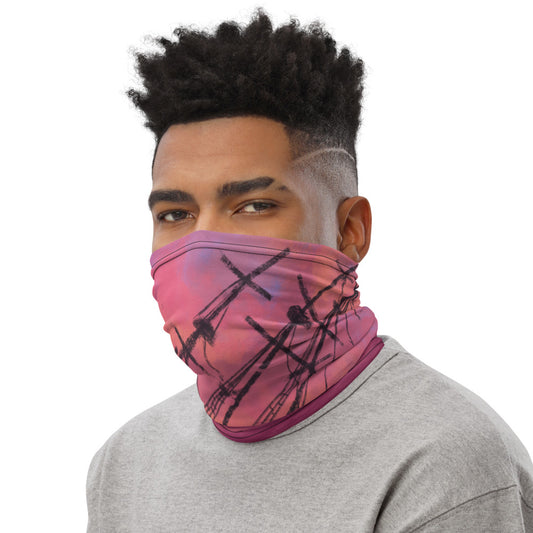 Sunset Shipwreck Face Mask Neck Gaiter