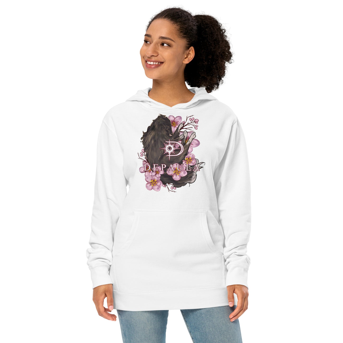 Zelda In Cherry Blossoms Unisex midweight hoodie